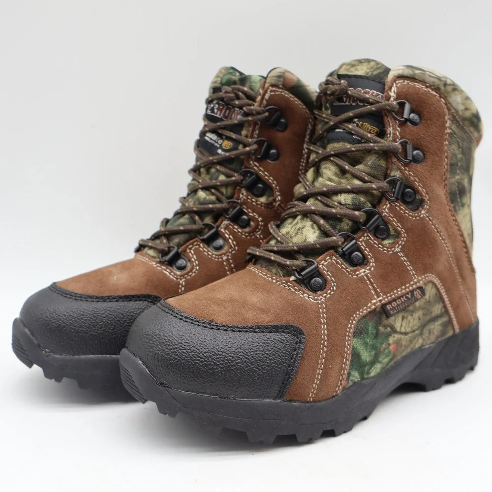 Rocky Outdoor Boots Kids 3M Brown Camo 800g Thinsulate Waterproof FQ0003710
